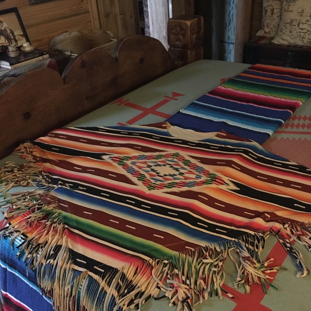 Beautiful Montana West Serape fringe poncho